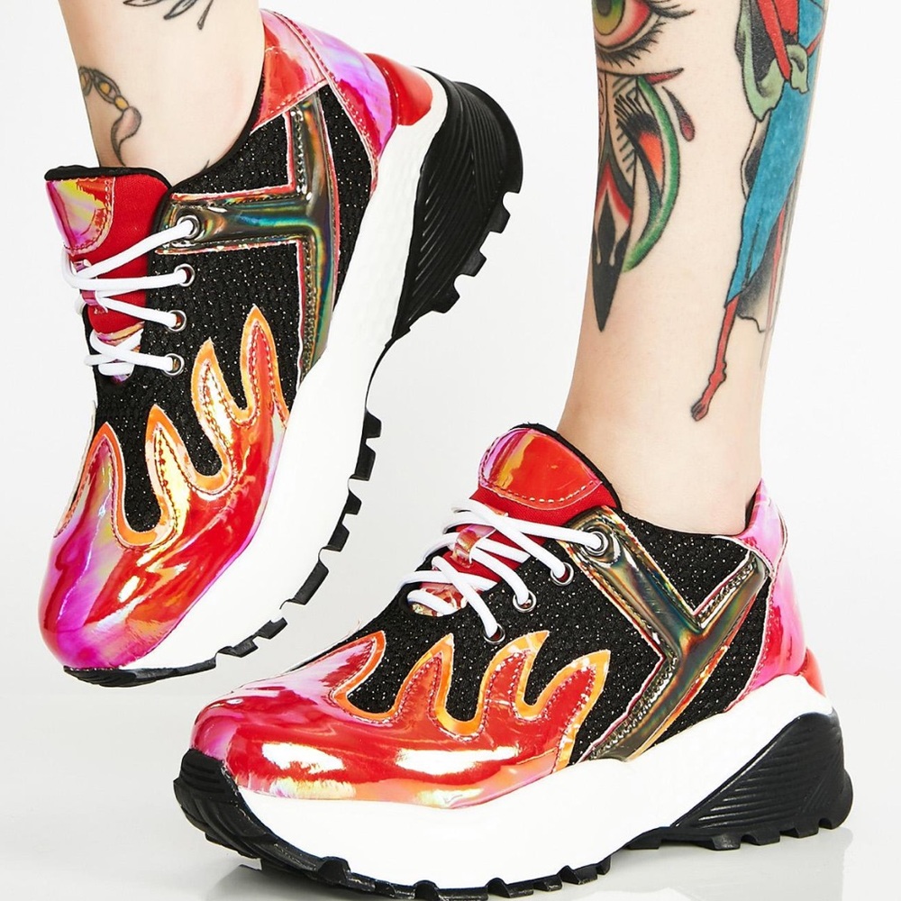 🔥 BLAZE flame platform sneaker women 7.5 🔥